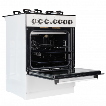 Комбинированная плита DeLuxe 606040.01гэ белый