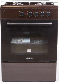 Комбинированная плита VESTA Bergamo VGG 10-G Коричневый ГКдух Ex